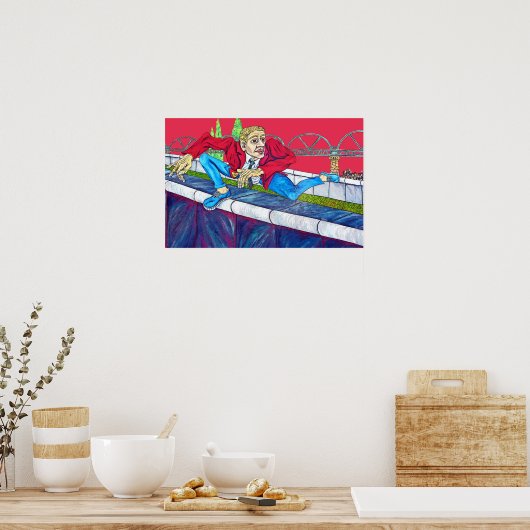 Poster East Side Gallery, Berlin Wall, Echap Climat (Cuisine)