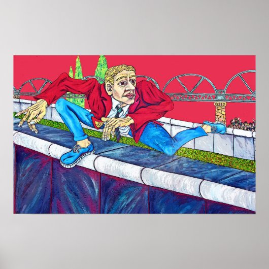 Poster East Side Gallery, Berlin Wall, Echap Climat (Devant)