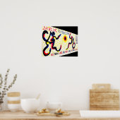 Poster East Side Gallery, Berlin Wall, Liberté dansante (Cuisine)