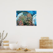 Poster East Side Gallery, Berlin Wall, Mass Escape (Cuisine)