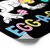 Poster Easter Bunny Dinosaur Egg A Saurus Trex Kids Boys  (Coin)