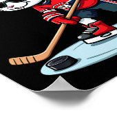 Poster Easter Bunny Playing Hockey  (Coin)