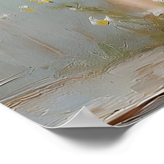 Poster Easter Chicken Flower Pot Print, Rustic (Coin)