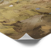 Poster Easter Eggs Wildflowers Print, Antique Spring (Coin)