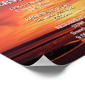 Poster EASTER Jésus est ressuscité SERVICES D'ÉGLISE Cust (Coin)