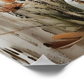 Poster Easter Rabbit Bunny In Flower Print, Rustic Easter (Coin)