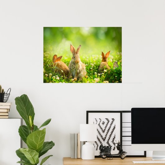 Poster Easter Rabbits (Bureau à domicile)
