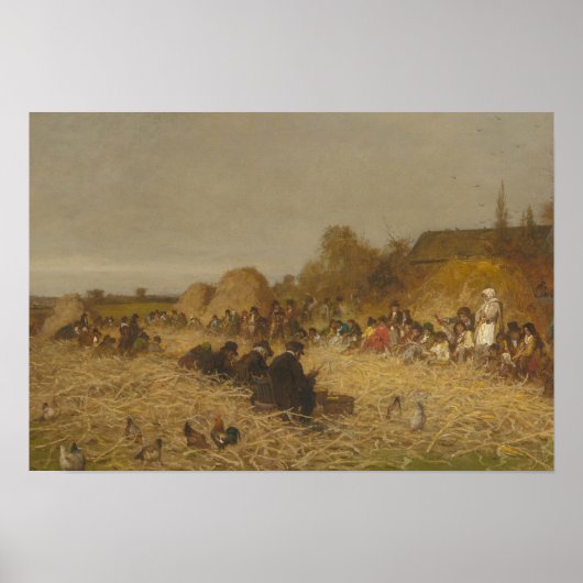 Poster Eastman Johnson - Husking Bee, île de Nantucket (Devant)