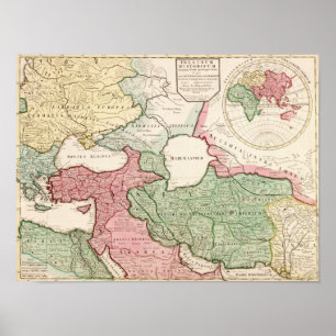 Poster EastPanoramic moyen MapMiddle est