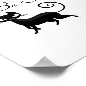 Poster Eat Drink And Be Scary Cat Funny Cute Spooky Hallo (Coin)