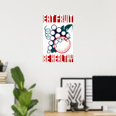 Poster EAT FRUIT Be Healthy America Federal Art Project (Bureau à domicile)