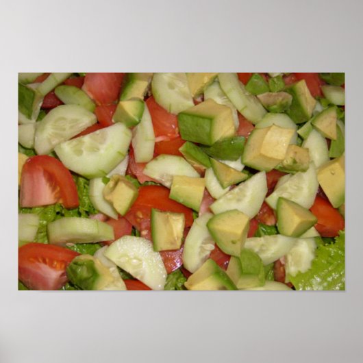 Poster Eat My Salad Print (Devant)