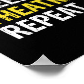 Poster Eat Sleep (Coin)