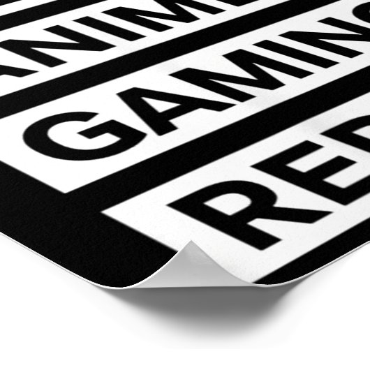 Poster Eat Sleep Anime Jeu Répéter Otaku Gamer Humour (Coin)