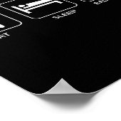 Poster Eat Sleep Badminton, Badminton Player  (Coin)