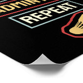 Poster Eat Sleep Badminton Repeat Badminton Player Retro, (Coin)