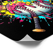 Poster Eat Sleep Baseball Repeat Funny Ice Cream Drip Cro (Coin)