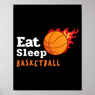 Poster Eat Sleep Basketball