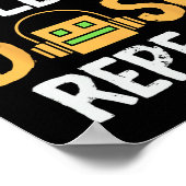 Poster Eat Sleep Dash Répéter le jeu vidéo Géométrie Dash (Coin)