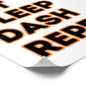 Poster Eat Sleep Dash Répéter Video Game Géométrie Vidéo (Coin)