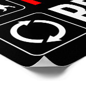 Poster Eat. Sleep. Pet The Cat. Repeat (Coin)