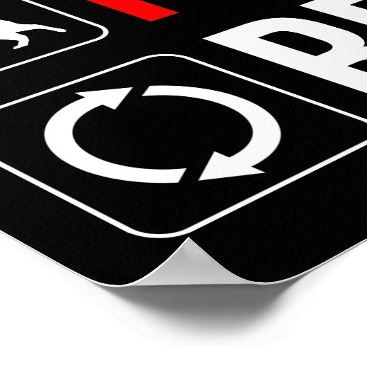 Poster Eat. Sleep. Pet The Cat. Repeat (Coin)