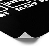 Poster Eat sleep play ping pong  (Coin)