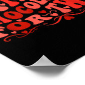 Poster Eating Chocolate For Two Mom To Be Pregnancy Sayin (Coin)