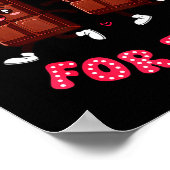 Poster Eating Chocolate For Two Pregnancy Valentines Day  (Coin)