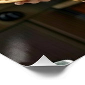 Poster Eating Pizza Photo Personalize Customize (Coin)