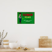 Poster Eatmor Pear Crate LabelYakima, WA (Cuisine)