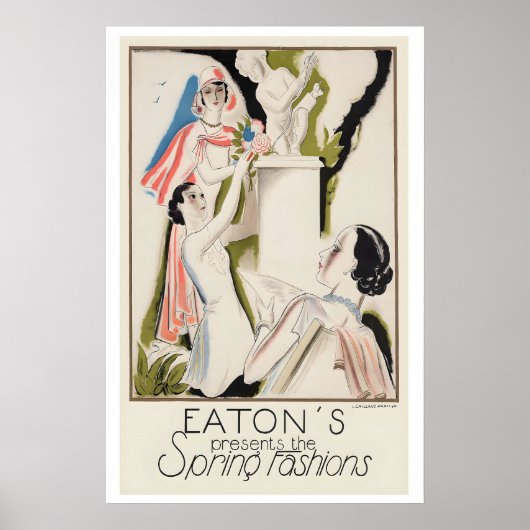 Poster Eaton's Presents the Spring Fashions Vintage Art (Devant)