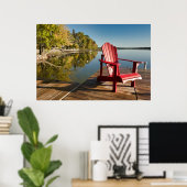 Poster Eau | Adirondack Chaise au lac (Bureau à domicile)