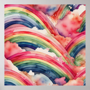 Poster eau arc-en-ciel