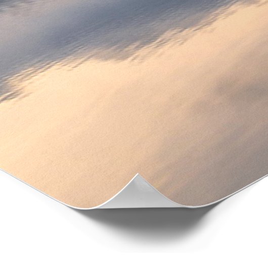 Poster Eau | Azure Alpine Lake, Autriche (Coin)