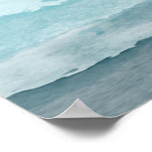 Poster Eau bleu mer Abstraite (Coin)