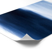 Poster Eau bleue Abstraite (Coin)