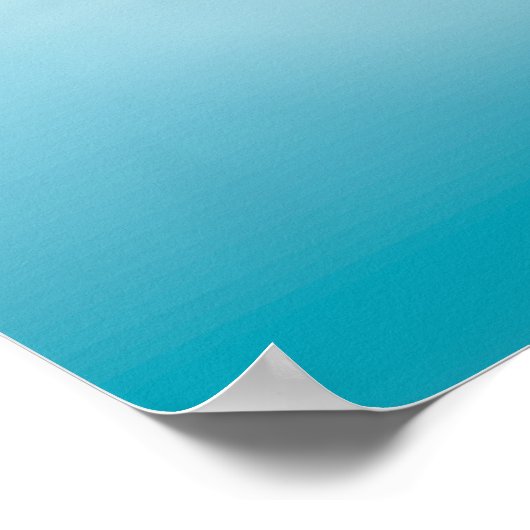 Poster Eau bleue claire (Coin)