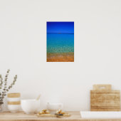 Poster Eau bleue, îles Exuma, Bahamas. (Cuisine)