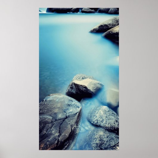 Poster Eau calme Arrière - plan calme (Devant)
