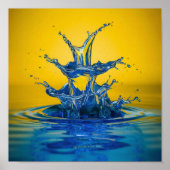 Poster Eau colorée (Devant)