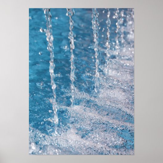 Poster Eau courante rapidement (Devant)