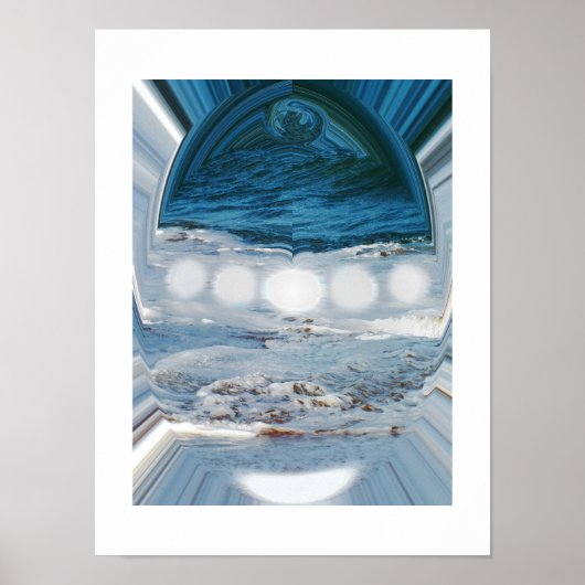 Poster Eau dans une gouttelette (Devant)