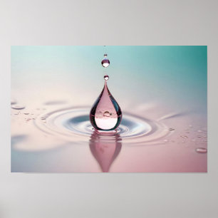 Poster Eau de fond Saison nature tranquille