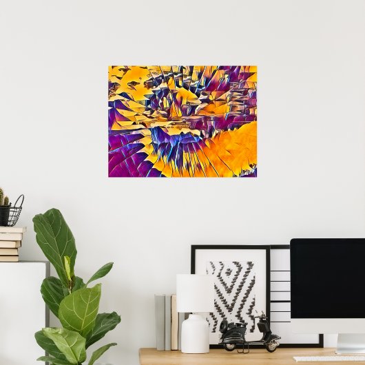 POSTER EAU DE LA RIVIÈRE (Bureau à domicile)