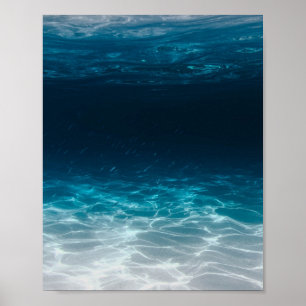 Poster Eau de mer sous la mer