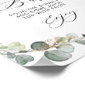 Poster eau de mer verte de sauge eucalyptus (Coin)