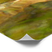 Poster Eau de sources chaudes Green-Gold Nature (Coin)