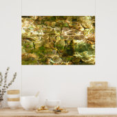 Poster Eau de sources chaudes Green-Gold Nature (Cuisine)