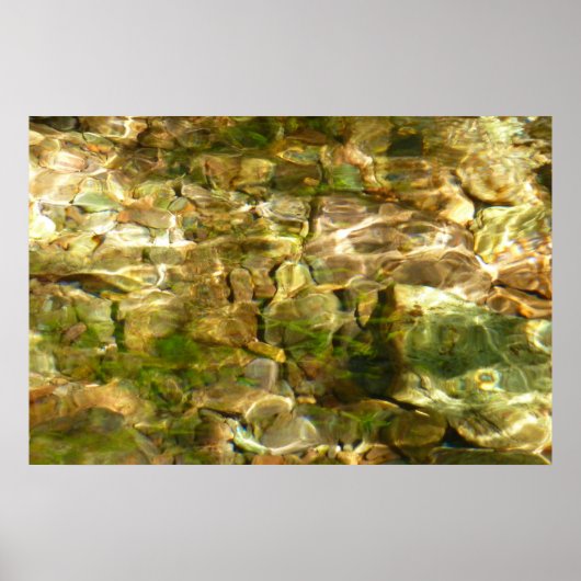 Poster Eau de sources chaudes Green-Gold Nature (Devant)